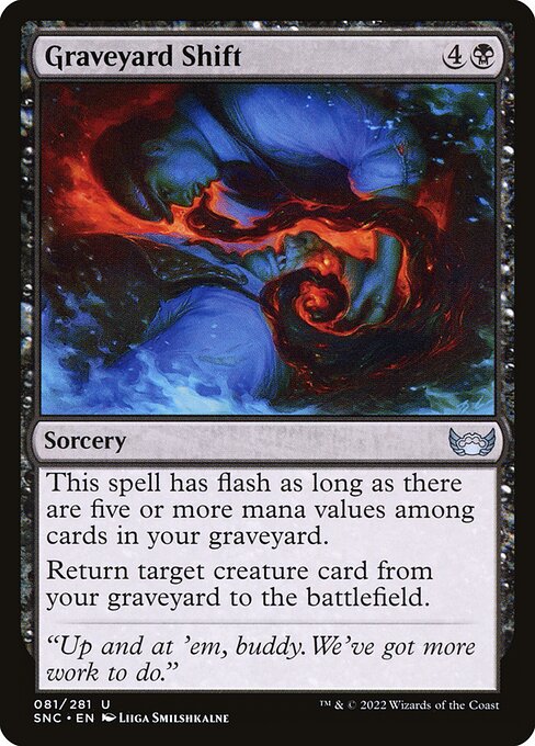 Graveyard Shift | SNC #81 | Foil | English, catalog image