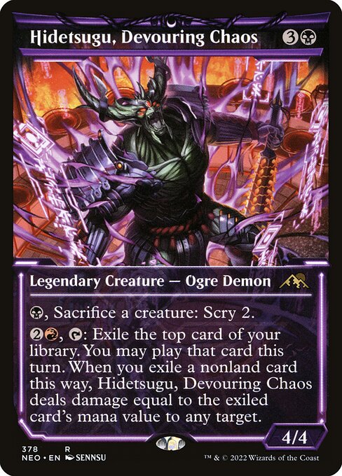 Hidetsugu, Devouring Chaos | NEO #378 | Nonfoil | English, catalog image