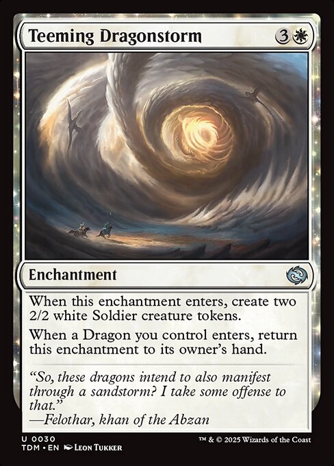 Teeming Dragonstorm | TDM #30 | Foil | English, catalog image