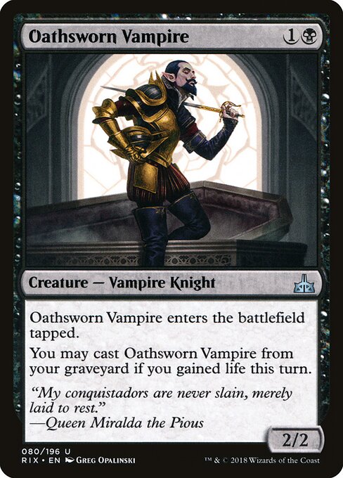 Oathsworn Vampire | RIX #80 | Nonfoil | English, catalog image