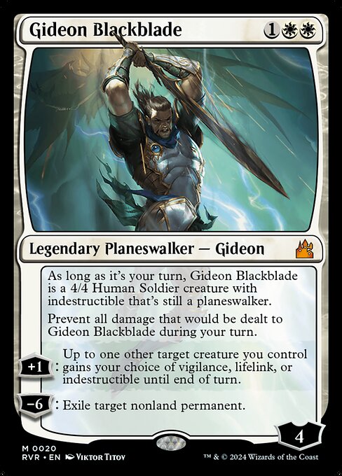 Gideon Blackblade, RVR #20, English, catalog image