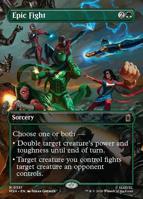 Epic Fight, MSH #351, English, catalog image
