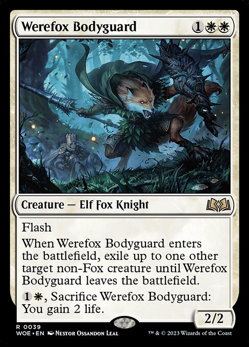 Werefox Bodyguard, WOE #39, English, catalog image