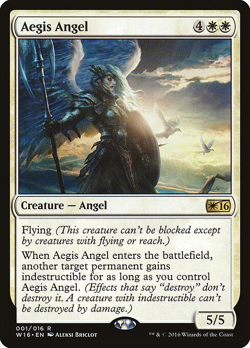 Aegis Angel | W16 #1 | Nonfoil | English, catalog image