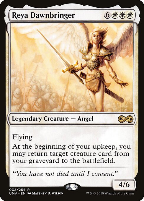 Reya Dawnbringer, UMA #32, English, catalog image