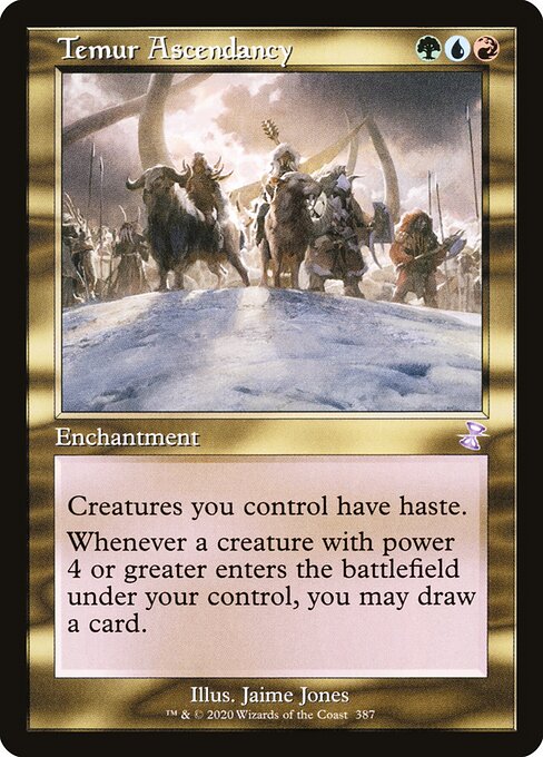 Temur Ascendancy, TSR #387, English, catalog image