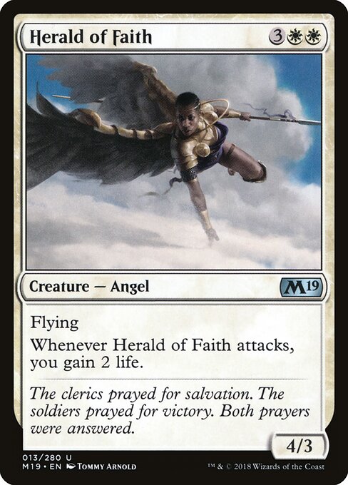Herald of Faith | M19 #13 | Nonfoil | English, catalog image