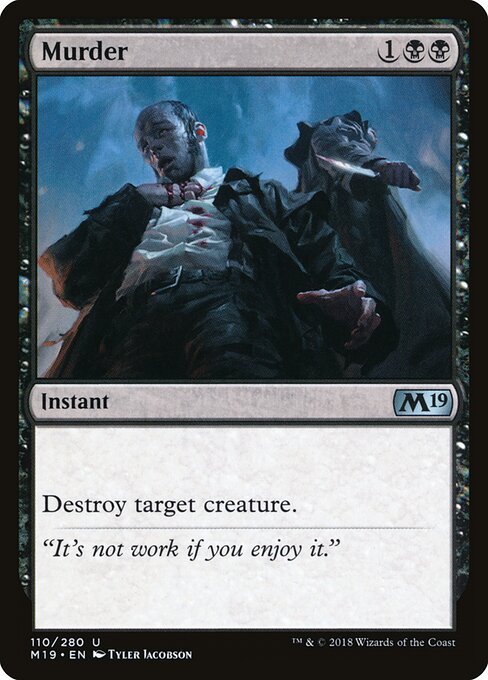 Murder | M19 #110 | Nonfoil | English, catalog image