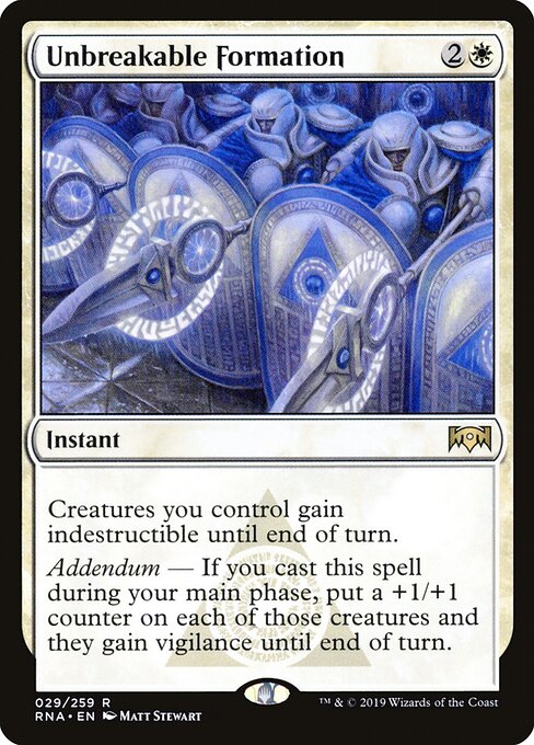 Unbreakable Formation | RNA #29 | Nonfoil | English, catalog image