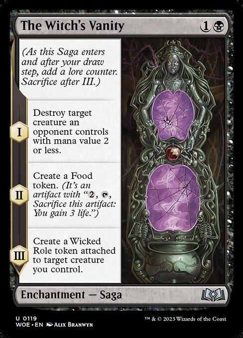The Witch's Vanity | WOE #119 | Nonfoil | English, catalog image