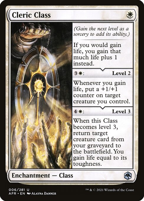 Cleric Class, AFR #6, English, catalog image