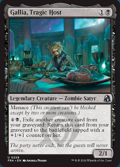 Gallia, Tragic Host | FRA #228 | Nonfoil | English, catalog image