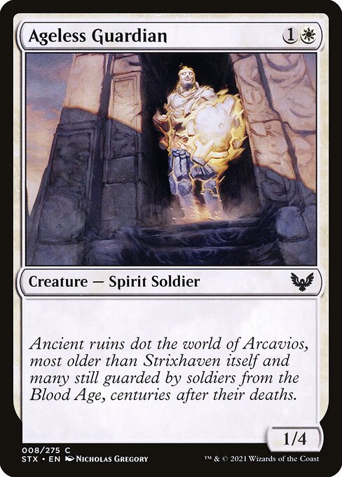 Ageless Guardian | STX #8 | Nonfoil | English, catalog image