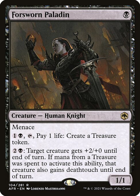 Forsworn Paladin | AFR #104 | Foil | English, catalog image