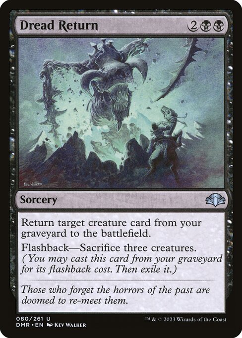 Dread Return | DMR #80 | Nonfoil | English, catalog image