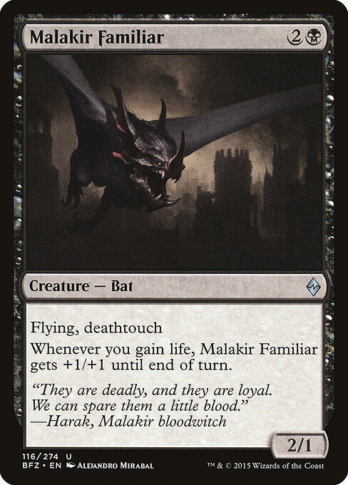 Malakir Familiar | BFZ #116 | Nonfoil | English, catalog image