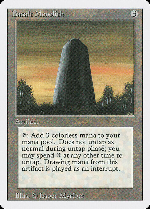 Basalt Monolith, 3ED #235, English, catalog image