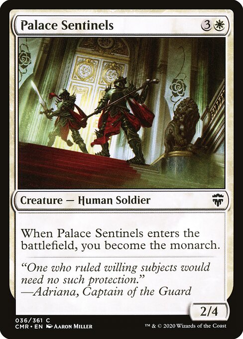 Palace Sentinels | CMR #36 | Nonfoil | English, catalog image