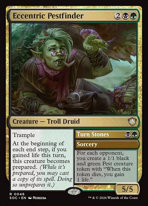 Eccentric Pestfinder // Turn Stones, SOC #46, English, catalog image