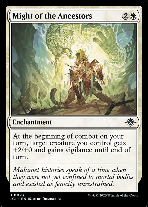 Might of the Ancestors | LCI #23 | Foil | English, catalog image