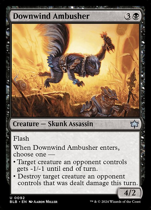 Downwind Ambusher | BLB #92 | Nonfoil | English, catalog image