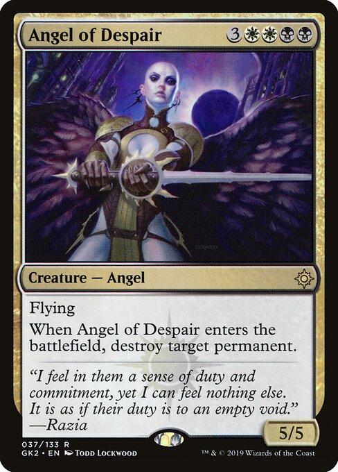 Angel of Despair, GK2 #37, English, catalog image