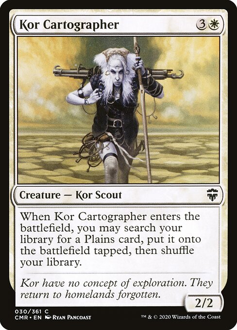 Kor Cartographer | CMR #30 | Nonfoil | English, catalog image