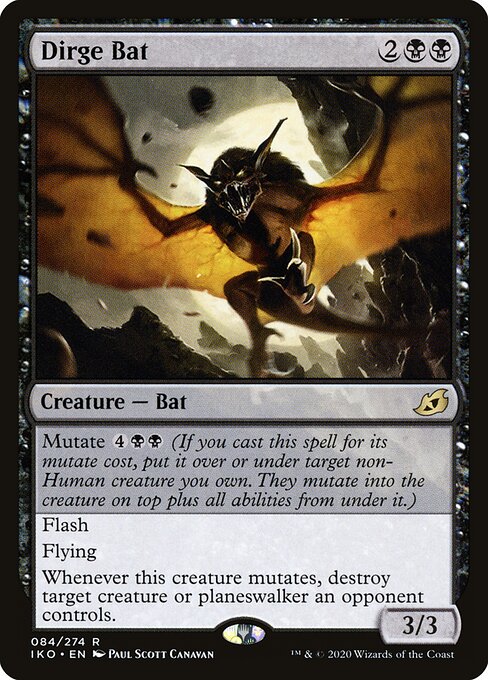 Dirge Bat | IKO #84 | Nonfoil | English, catalog image