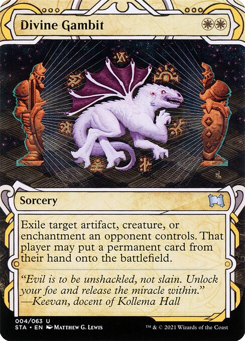 Divine Gambit | STA #4 | Nonfoil | English, catalog image