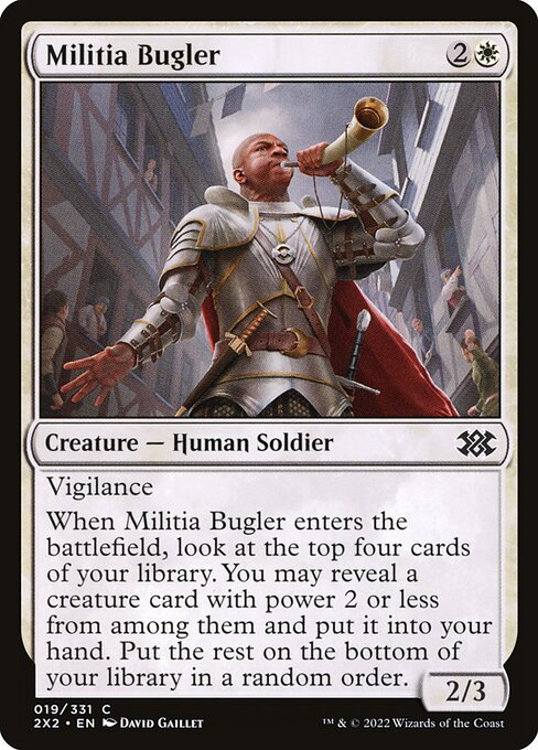Militia Bugler | 2X2 #19 | Nonfoil | English, catalog image
