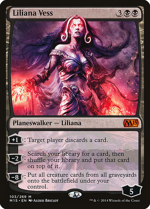 Liliana Vess, M15 #103, English, catalog image