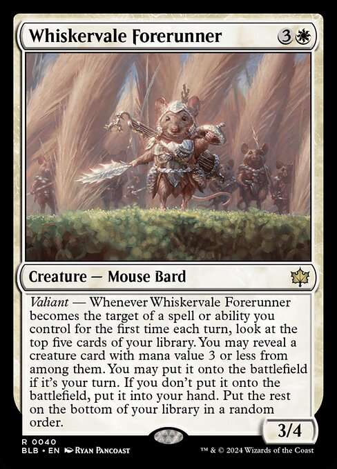Whiskervale Forerunner | BLB #40 | Nonfoil | English, catalog image