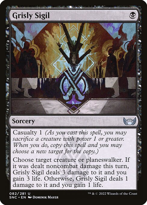 Grisly Sigil | SNC #82 | Nonfoil | English, catalog image