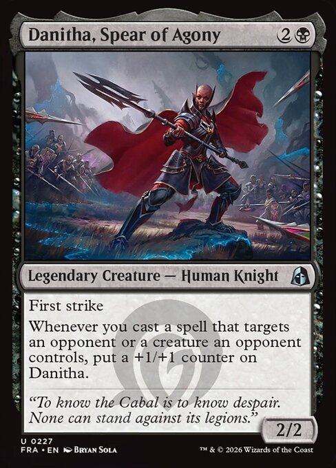 Danitha, Spear of Agony | FRA #227 | Nonfoil | English, catalog image