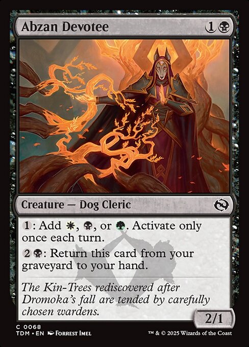 Abzan Devotee | TDM #68 | Nonfoil | English, catalog image