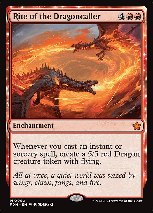 Rite of the Dragoncaller, FDN #92, English, catalog image