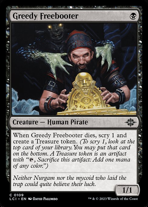 Greedy Freebooter | LCI #109 | Nonfoil | English, catalog image