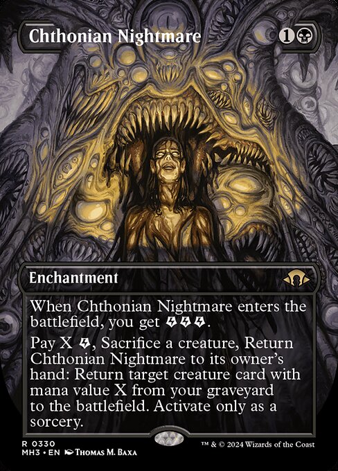 Chthonian Nightmare, MH3 #330, English, catalog image