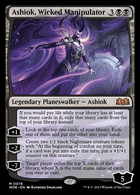 Ashiok, Wicked Manipulator, WOE #78, English, catalog image