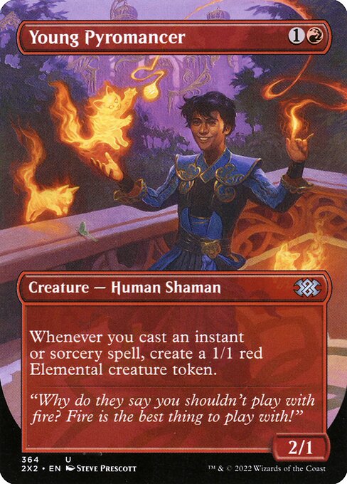 Young Pyromancer, 2X2 #364, English, catalog image