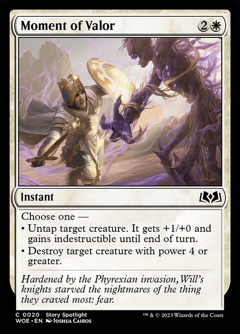 Moment of Valor | WOE #20 | Nonfoil | English, catalog image
