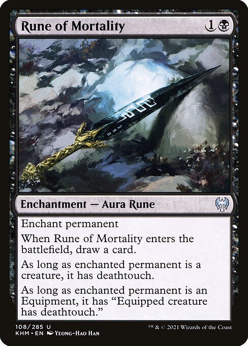 Rune of Mortality | KHM #108 | Nonfoil | English, catalog image