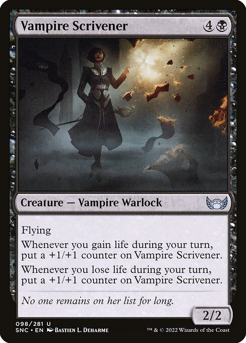 Vampire Scrivener | SNC #98 | Nonfoil | English, catalog image