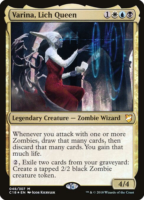 Varina, Lich Queen, C18 #48, English, catalog image