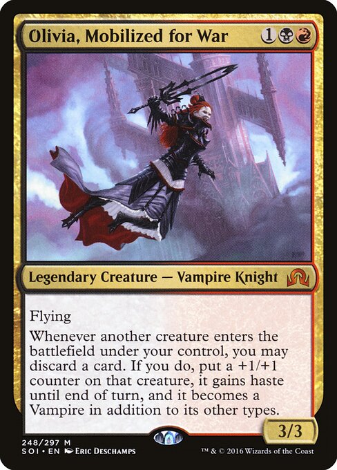 Olivia, Mobilized for War, SOI #248, English, catalog image