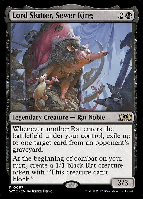 Lord Skitter, Sewer King, WOE #97, English, catalog image