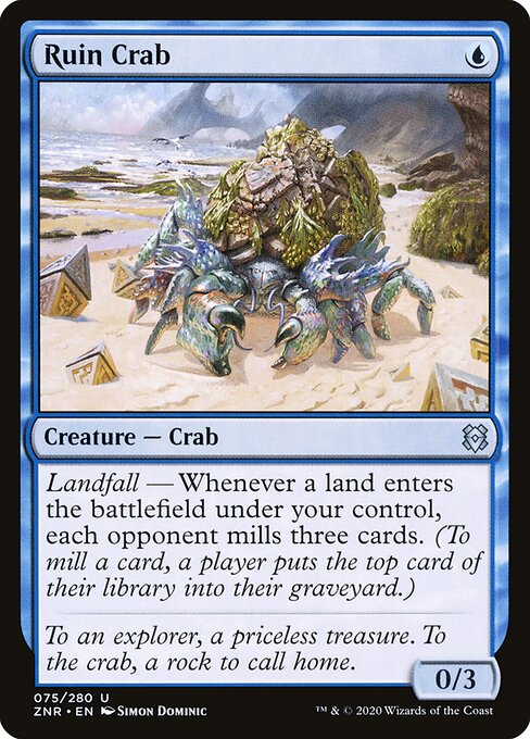 Ruin Crab, ZNR #75, English, catalog image