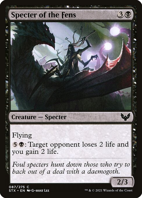 Specter of the Fens | STX #87 | Nonfoil | English, catalog image