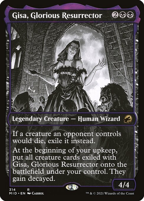 Gisa, Glorious Resurrector, MID #314, English, catalog image
