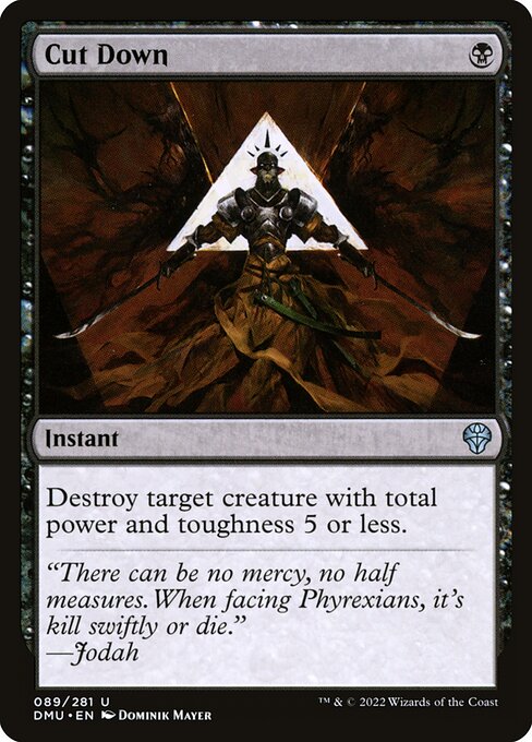 Cut Down | DMU #89 | Foil | English, catalog image